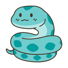 Cute snake zodiac cartoon