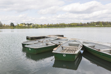 boat on a lake