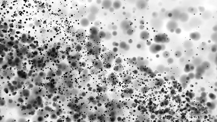 Beautiful monochrome bokeh blurred dots background defocused lights