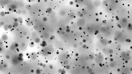 Beautiful monochrome bokeh blurred dots background defocused lights