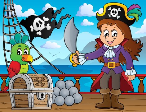 Pirate girl theme image 3