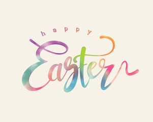 Happy Easter lettering Background