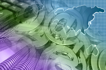 Fototapeta premium Financial background