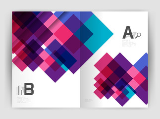 Square design corporate business flyer