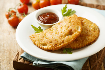 Meat pies or Chebureki