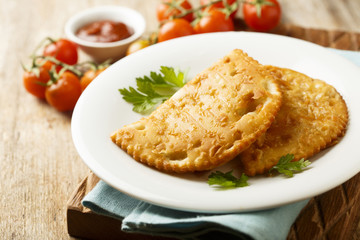 Meat pies or Chebureki