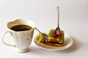 Sweet breakfast pie coffee cake
