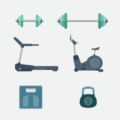 set of fitness tool vector