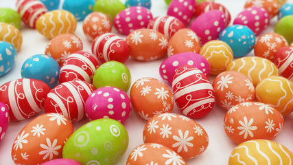 Colorful Easter eggs