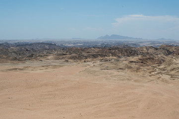 Moon Landscape in Welwitschia Plains near Swakopmund, Namibia