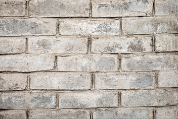 White grey grunge brick wall background