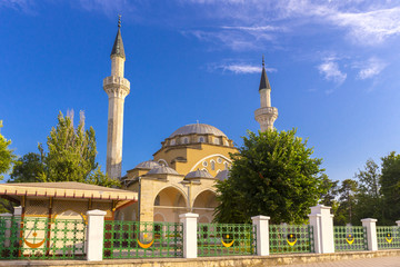 Fototapeta na wymiar View on old mosque in Evpatoria town