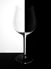 Wine glass black white chess background abstract illustration gradient.