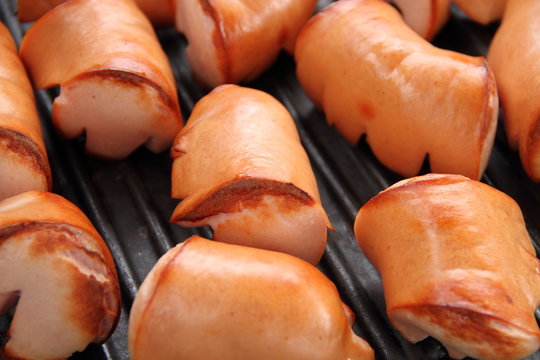 Lyoner auf dem Grill