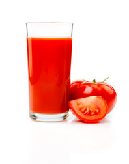 Freshly prepared tomato juice.