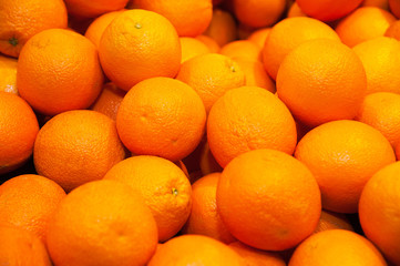 Oranges in supermarket
