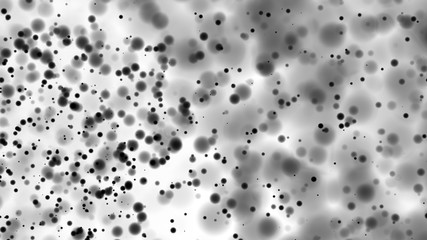 Beautiful monochrome bokeh blurred dots background defocused lights