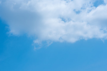 clear blue sky with cloud 