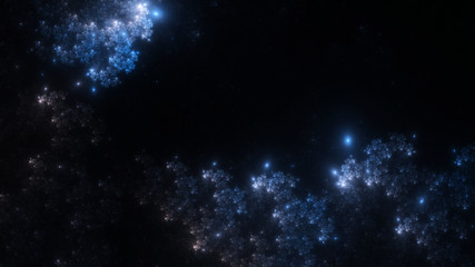 Abstract fractal illustration looks like galaxies