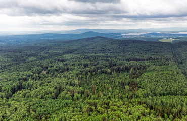 Obraz premium Northern landscape. Endless forests