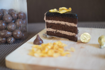Delicious chocolate cake