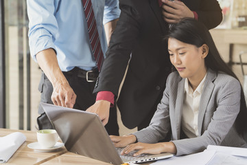 Business people working in conference room