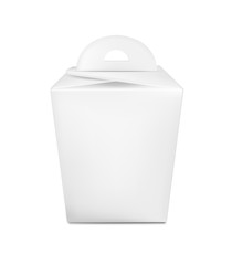 White Realistic paper packaging  for sweets and gifts