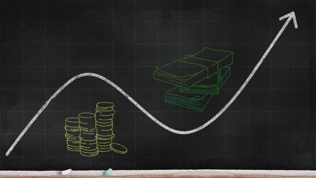 concept pertes et gains argent (couleur)