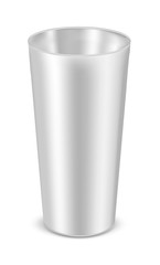 Round metal can for food, cookies and gifts. Flower vase