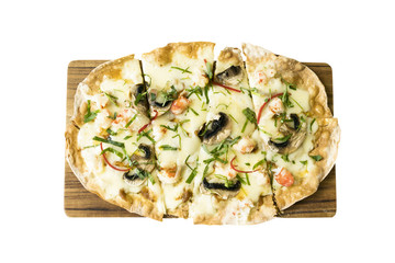 pizza isolated on white background