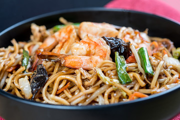fried noodle asian food on the table