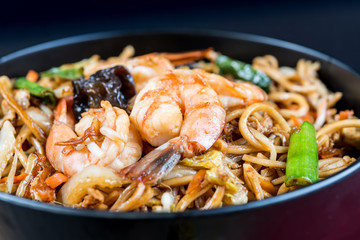 fried noodle asian food on the table