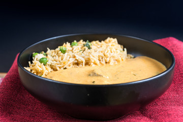 Handmade Indian curry chicken rice