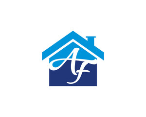 A F Letter And House Logo 1