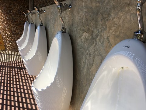 Outdoor urinals men public toilet