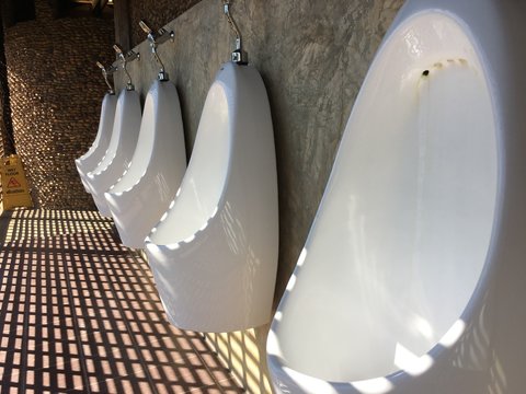 Outdoor urinals men public toilet