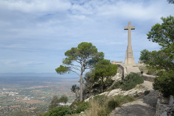 Kreuz auf dem Santuari de Sant Salvador, Mallorca