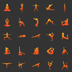 Yoga silhouette