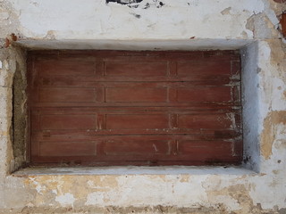 traditional brown window