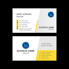 Fototapeta premium Business card template design.