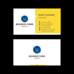 Business card template design.