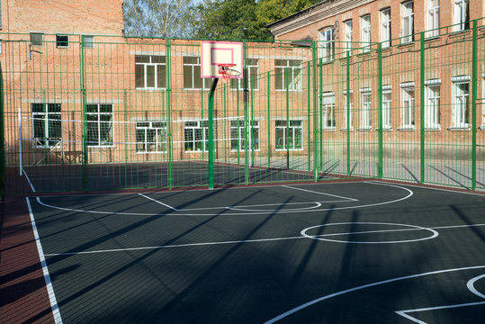 Basketball field layout.