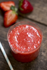 Strawberry cocktail smoothie