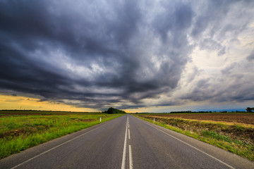 storm over the fields