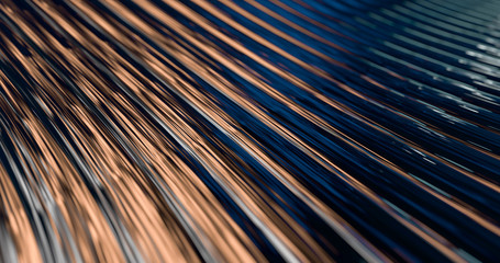 Obraz premium 3D Abstract Metallic Reflection. color metal background or wallpaper. 