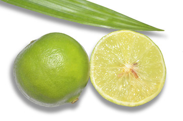 fresh Balinese lime isolated on the white background
