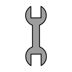 wrench construction tool icon vector illustration design