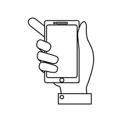 Mobile smartphone technology vector illustration graphic design