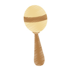 maraca musical instrument icon vector illustration design