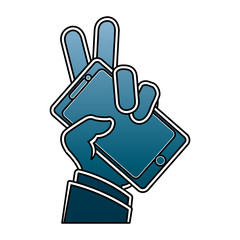 Mobile smartphone technology vector illustration graphic design